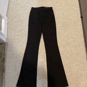 Blank black stretch bootleg jean